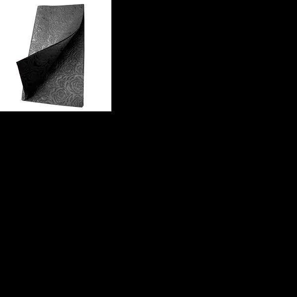 PAPEL COREANO PELLON DECORADO FLOR NEGRO PASCUA E.10